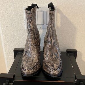 Jeffrey Campbell Snakeskin Ankle Boots